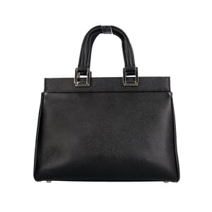 Leather Zumi Small Tote Black, view 3