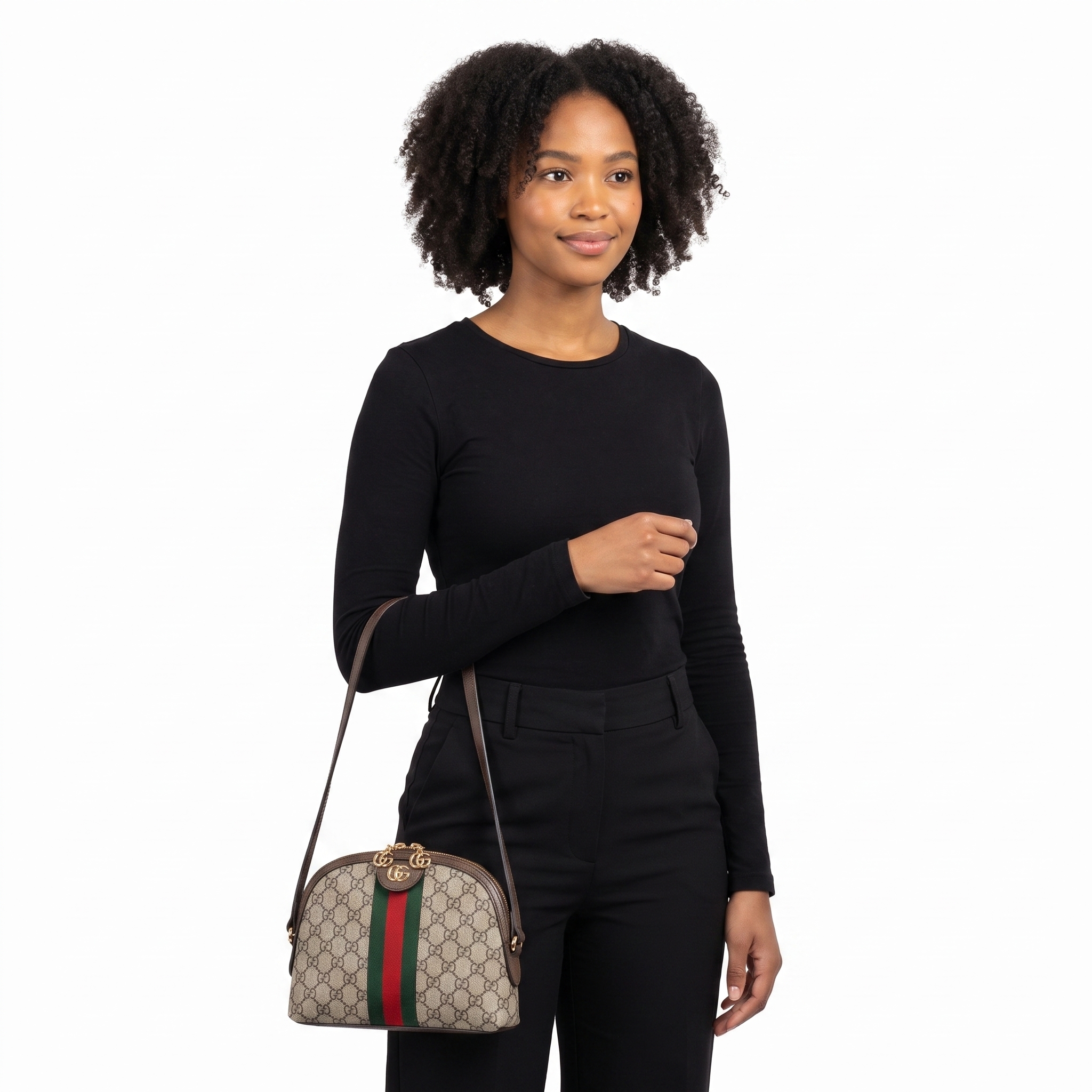 GUCCI Supreme GG Ophidia Small Shoulder Bag Beige/Ebony | Luxity