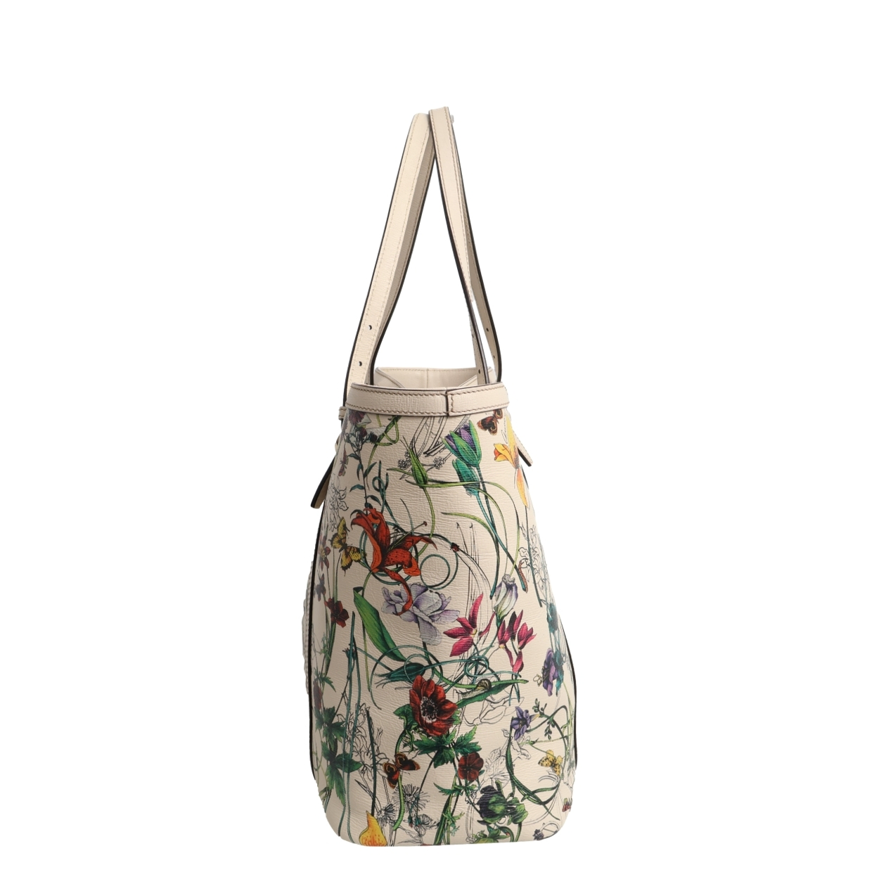GUCCI Leather Flora Tote Multicolour | Luxity