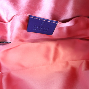 Velvet GG Marmont Belt Bag Blue - S: 85 (34), view 3