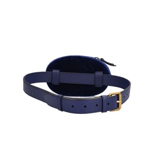 Velvet GG Marmont Belt Bag Blue - S: 85 (34), view 4