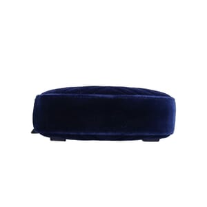 Velvet GG Marmont Belt Bag Blue - S: 85 (34), view 6