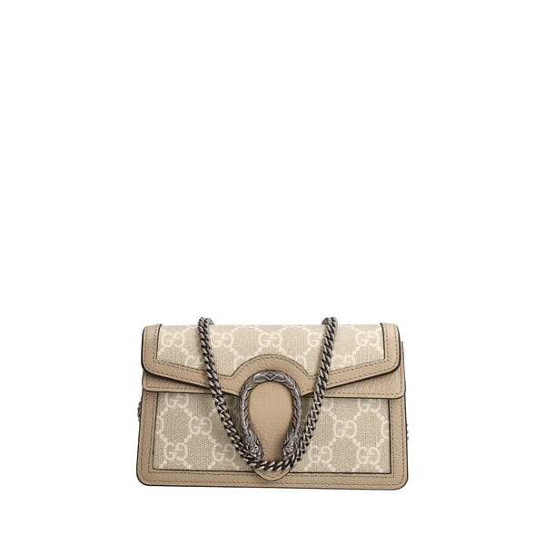 Supreme GG Super Mini Dionysus Shoulder Bag Beige/White