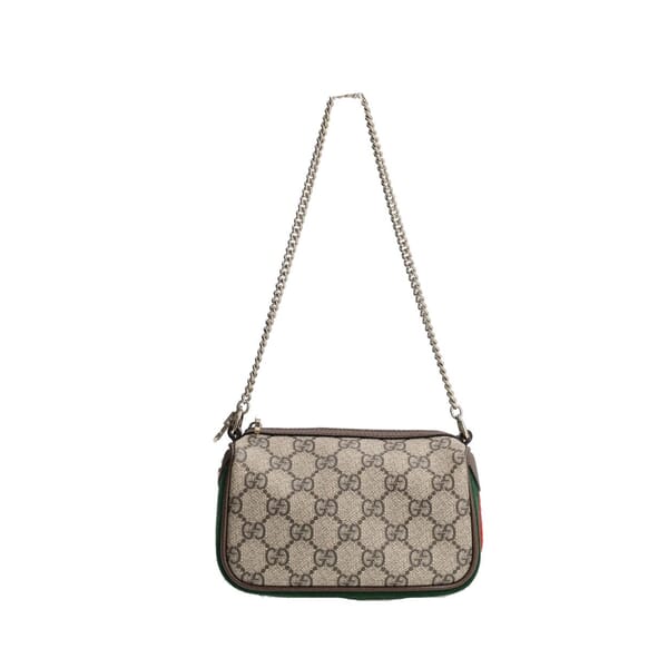 Supreme GG Mini Ophidia Shoulder Bag Beige
