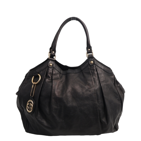 Leather Sukey Hobo Black