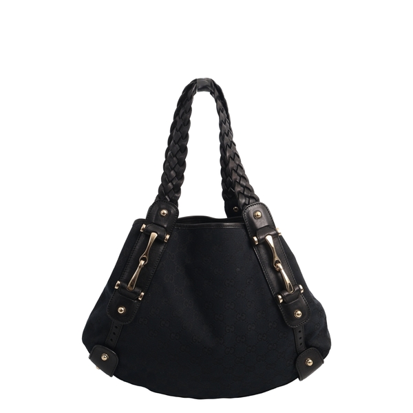 Canvas GG Pelham Shoulder Bag Black