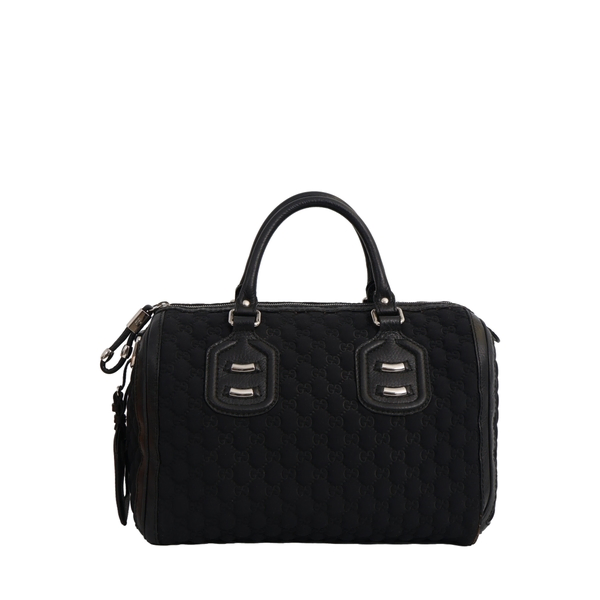 Vintage Neoprene GG Techno Boston Bag Black