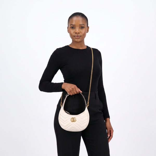Marmont GG Small Shoulder Bag Ivory