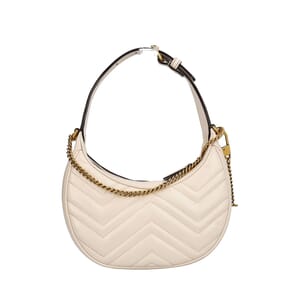 Marmont GG Small Shoulder Bag Ivory, view 3
