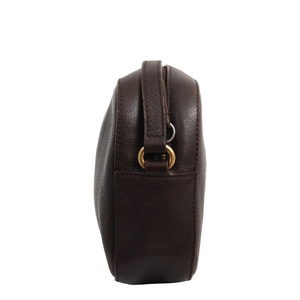 Leather Web Bee Camera Bag Brown, view 3