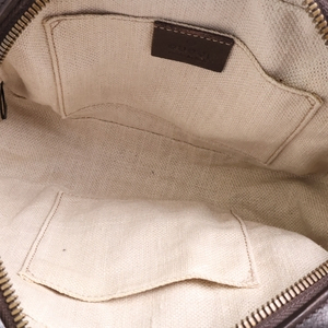 Leather Web Bee Camera Bag Brown, view 7