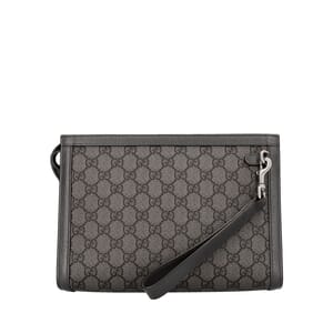 Supreme GG Ophidia Pouch Grey/Black, view 3