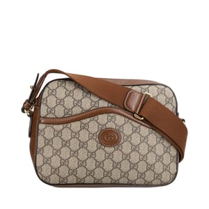 Supreme GG Interlocking G Messenger Beige/Brown, view 2