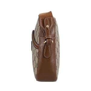 Supreme GG Interlocking G Messenger Beige/Brown, view 4