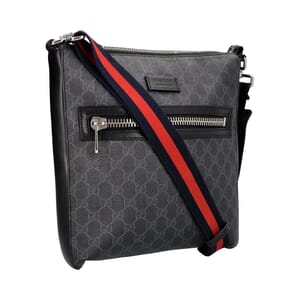 Supreme GG Medium Messenger Black/Grey, view 3