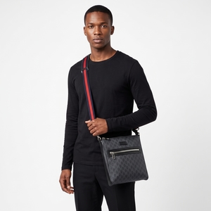 Supreme GG Medium Messenger Black/Grey, view 8