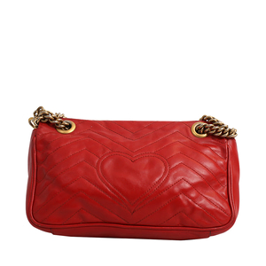 Marmont GG Medium Shoulder Bag Red, view 2