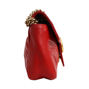 Marmont GG Medium Shoulder Bag Red, view 4