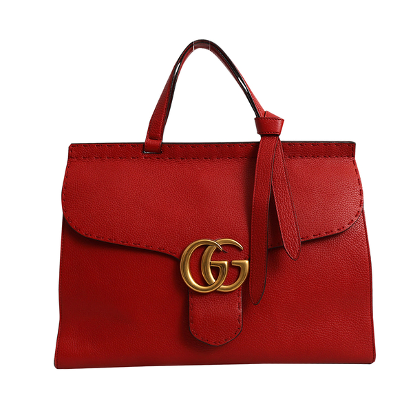 Marmont GG Top Handle Bag Red