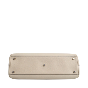 Leather Medium Zumi Tote Cream, view 7