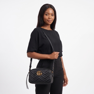 Marmont GG Small Camera Bag Black, view 9
