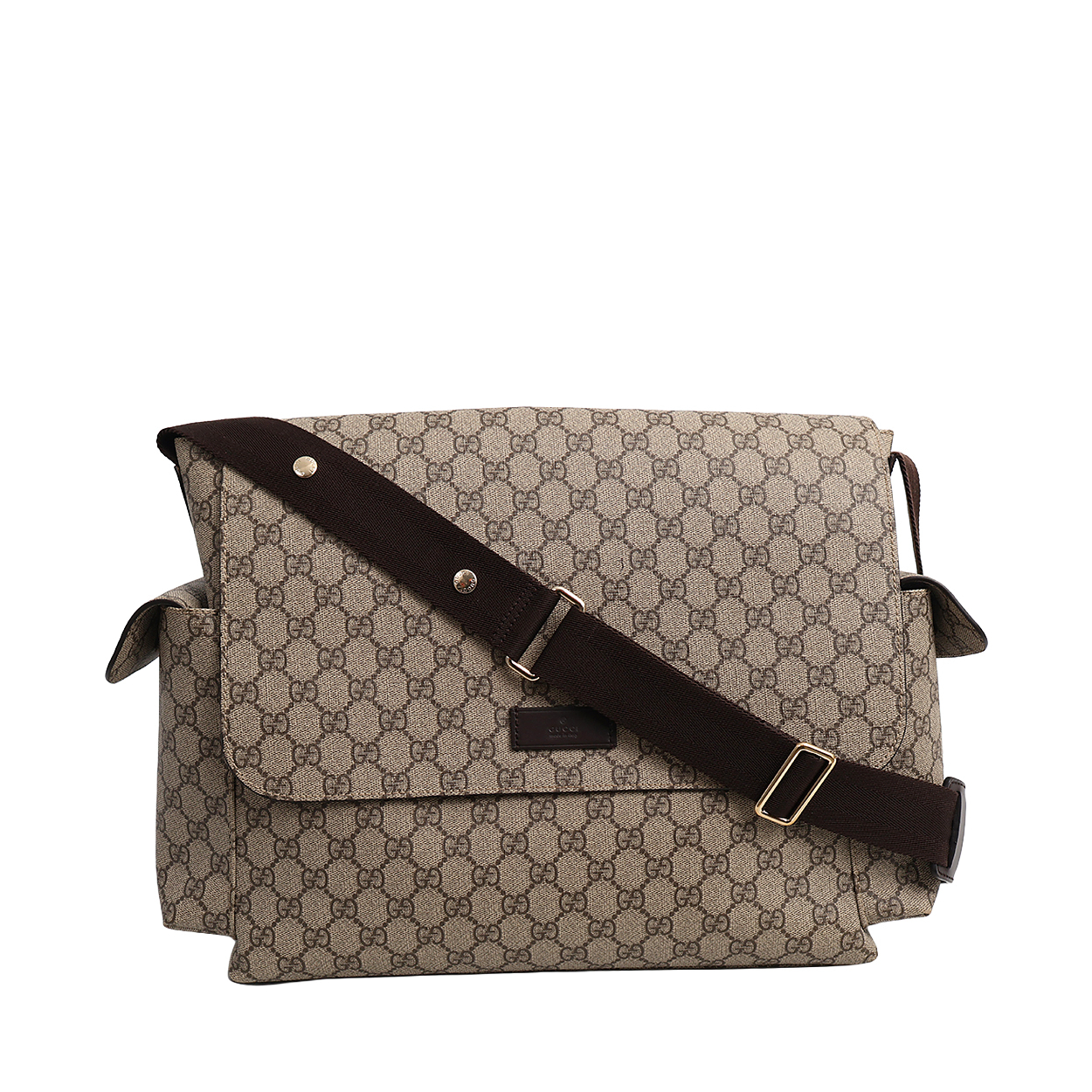 Supreme GG Diaper Bag Beige/Ebony