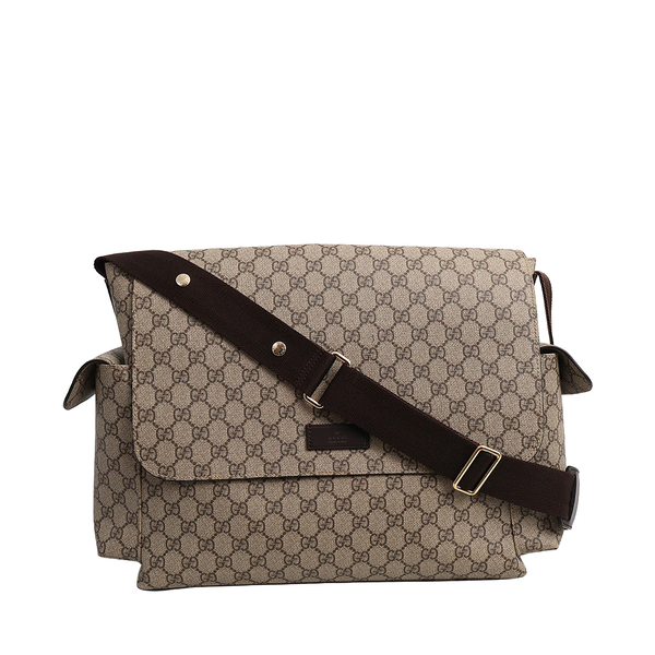 Supreme GG Diaper Bag Beige/Ebony