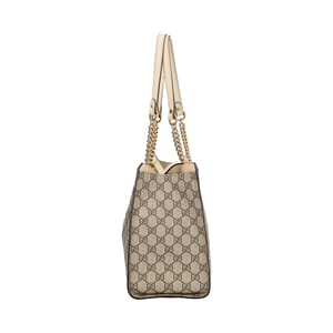 Supreme GG Padlock Shoulder Bag Beige/White, view 4