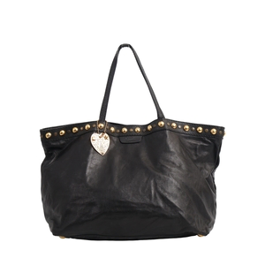 Leather Babouska Medium Tote Black
