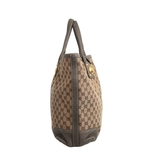 Canvas/Leather Sunset Tote Beige/Grey, view 4