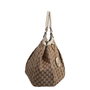 Canvas GG Large Sukey Tote Beige/Ebony, view 4