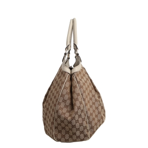 Canvas GG Large Sukey Tote Beige/Ebony, view 5