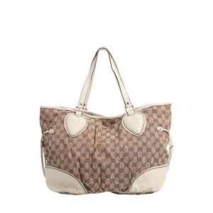 Canvas Tribeca Tassel Tote Beige/White, view 3