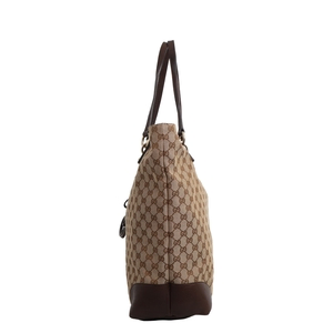 Canvas Large Charm Tote Beige/Brown, view 5