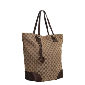 Canvas Large Charm Tote Beige/Brown, view 2