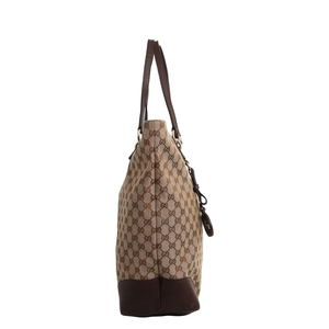 Canvas Large Charm Tote Beige/Brown, view 4
