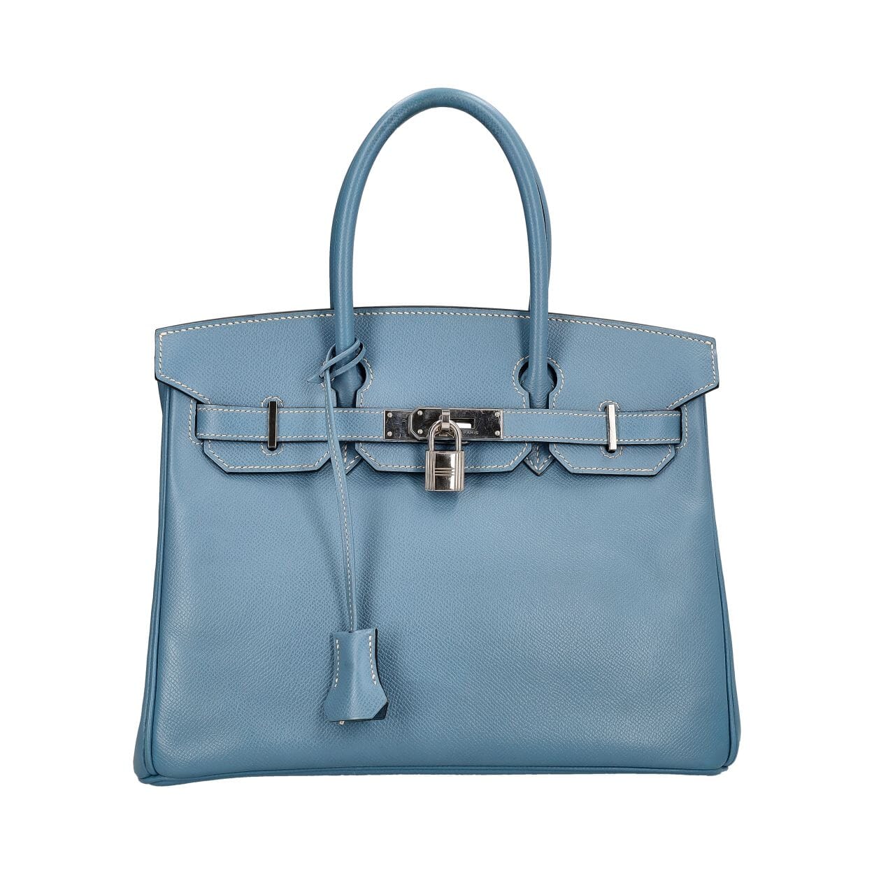 Epsom Birkin 30 Blue Jean