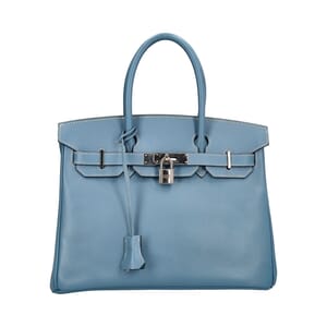 Epsom Birkin 30 Blue Jean