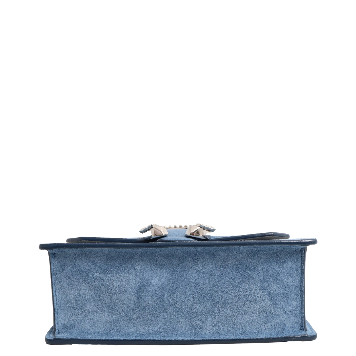 JIMMY CHOO Leather/Suede Crystal Embellished Madeline Crossbody
