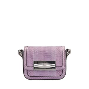 Python Diamond Crossbody Bag Purple, view 5
