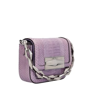 Python Diamond Crossbody Bag Purple, view 2