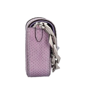 Python Diamond Crossbody Bag Purple, view 7