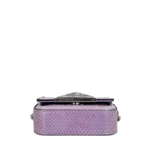 Python Diamond Crossbody Bag Purple, view 9