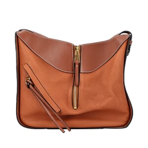 Leather Hammock Small Shoulder Bag Tan/Brown, view 5