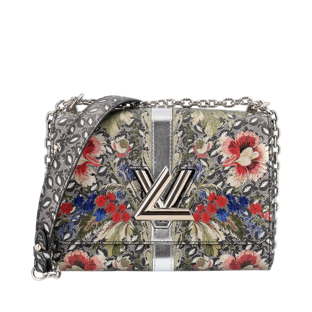 LOUIS VUITTON Leather Floral Twist MM Multicolour | Luxity
