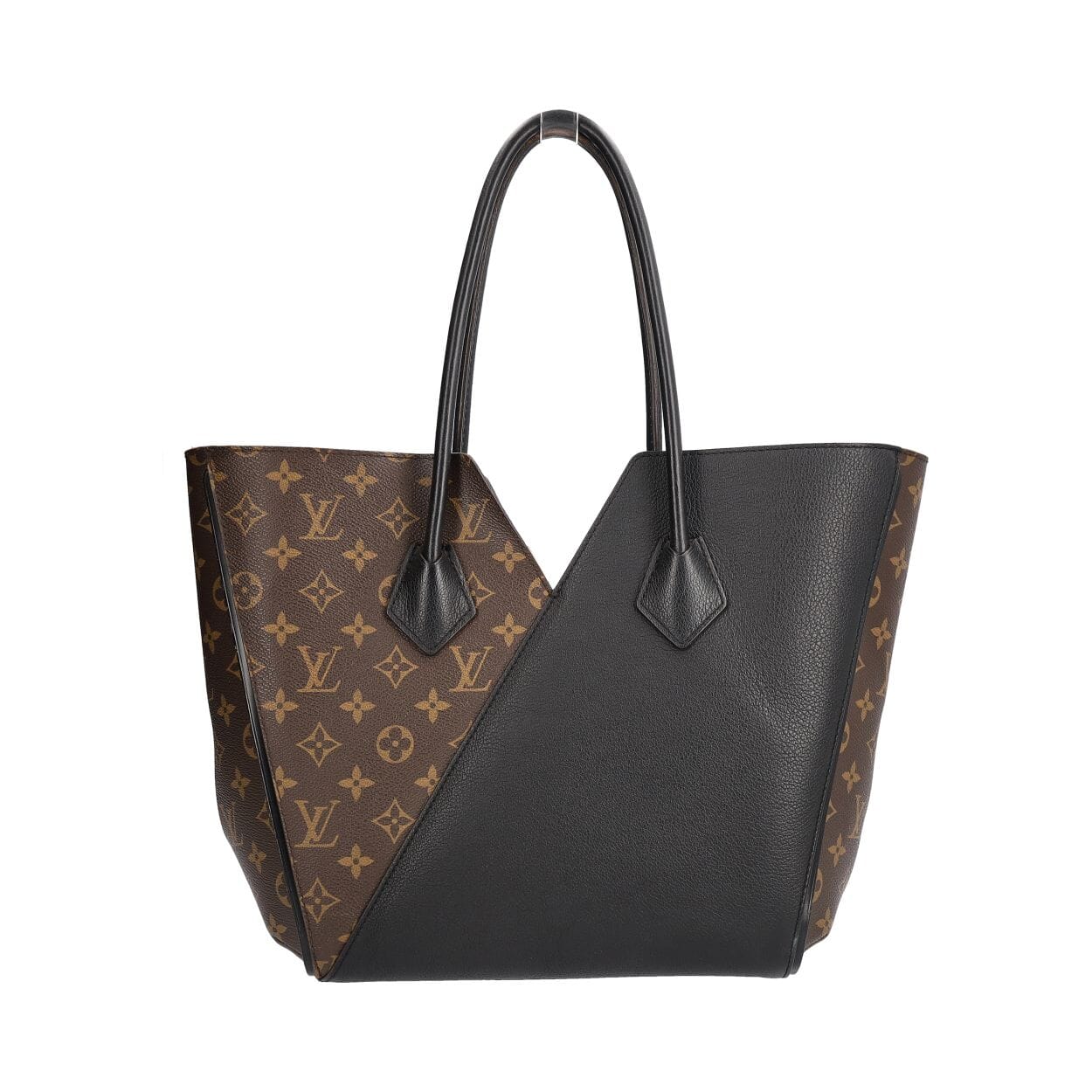 LOUIS VUITTON Monogram/Leather Kimono Tote Black | Luxity