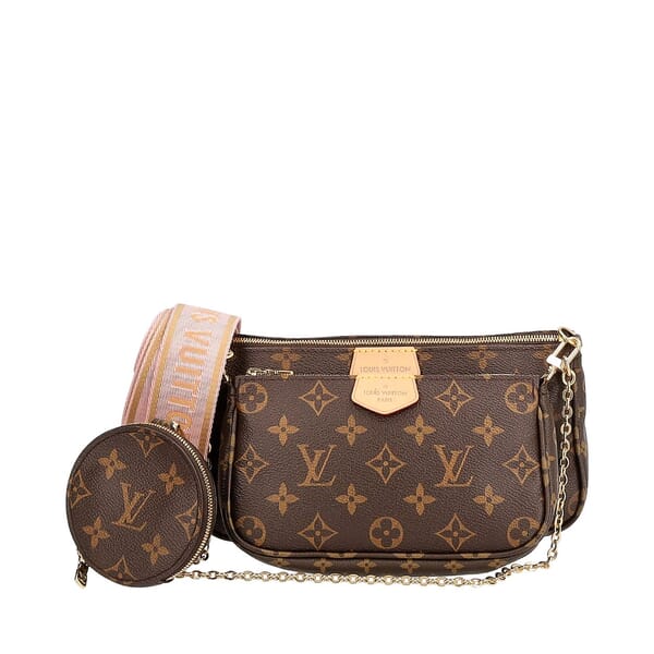 LOUIS VUITTON Monogram Multi Pochette Accessoires Rose Clair | Luxity