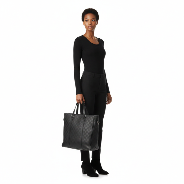 Damier Infini Tadao PM Black