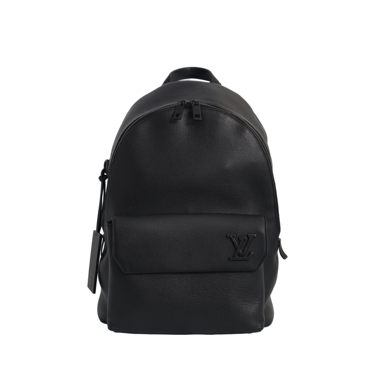 LOUIS VUITTON Leather LV Aerogram Takeoff Backpack Black | Luxity