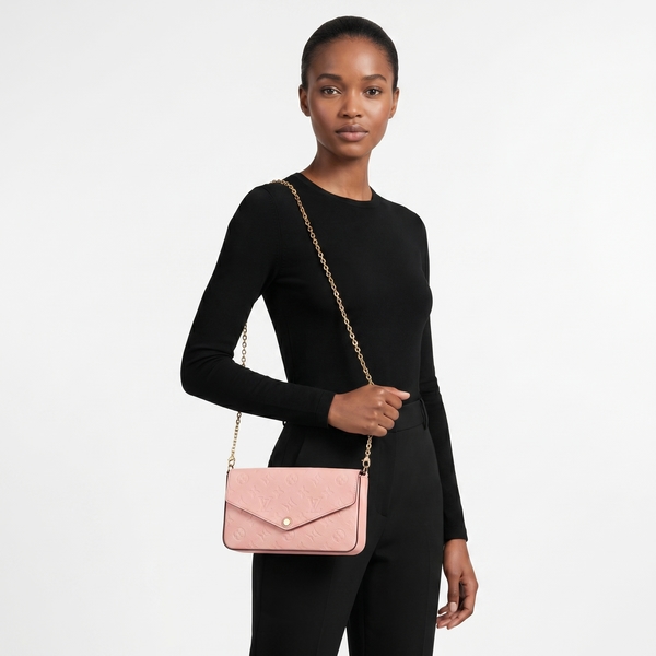 Empreinte Felicie Pochette Rose Poudre